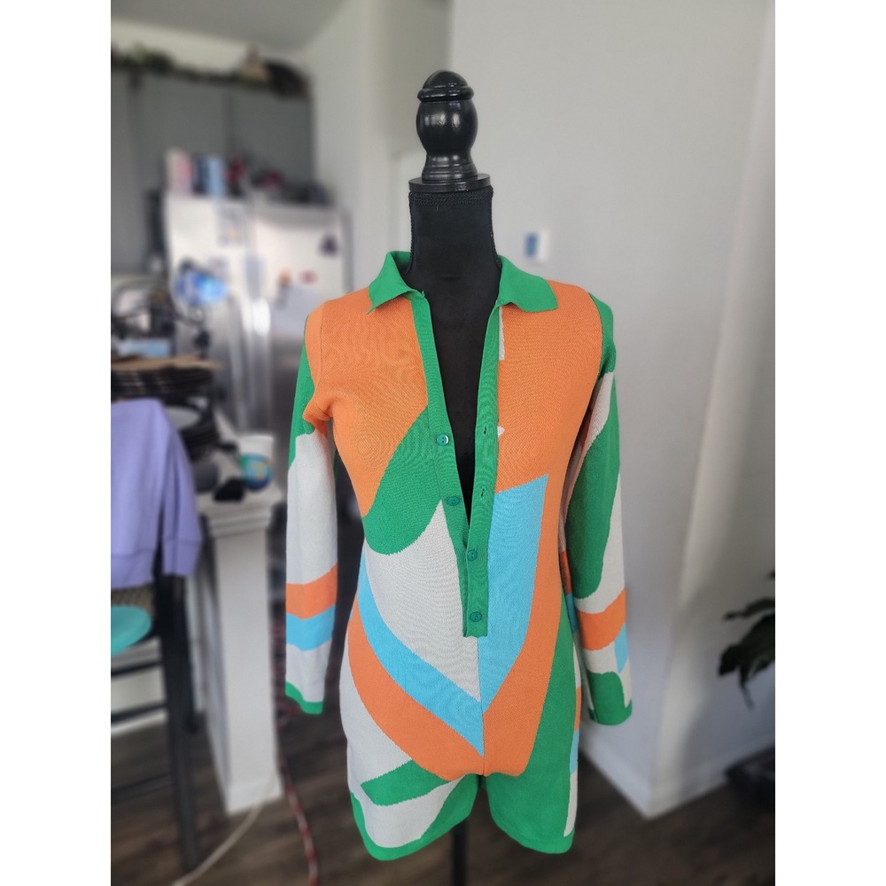 Kaylee Kollection ColorBlock‎ Knit Romper